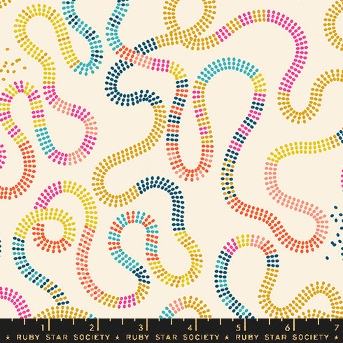 Pivot Beaded Geometrics in Neutral - Ruby Star Society Sold by the Half Yard